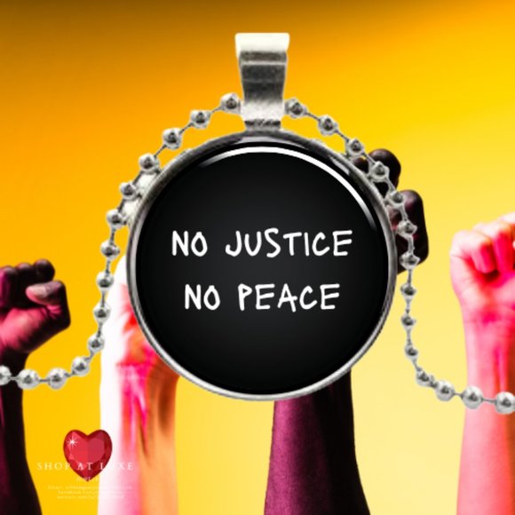 No Justice No Peace Protest Necklace - Picture 6 of 11